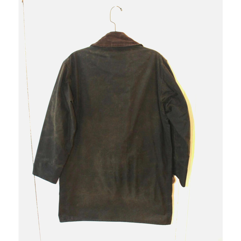 Barbour Vintage A200 Border Wax Jacket C38 Small Sage Green Country England - Picture 7 of 15